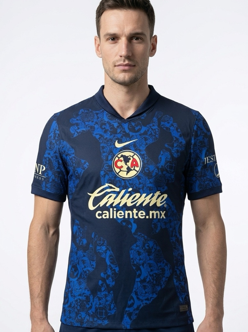 NIKE | Club América Soccer Jersey in Navy & Royal Blue Men’s Size XX-Large